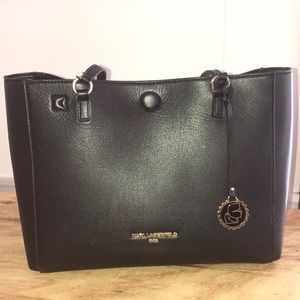 Karl Lagerfeld black tote bag